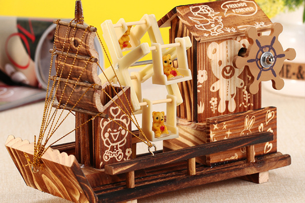 激光切割帆船工艺品 激光切割帆船工艺品