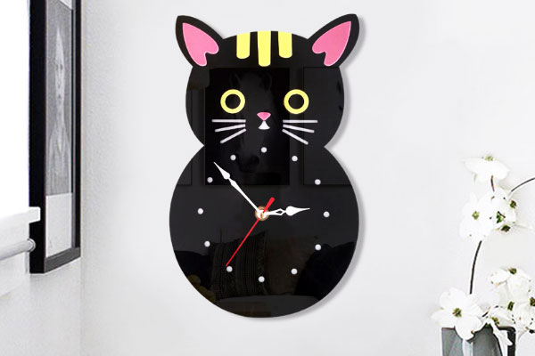 亚克力钟雕刻样品 亚克力钟雕刻样品