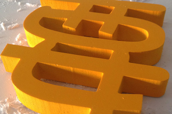 广告雕刻机加工的pvc字 广告雕刻机加工的pvc字