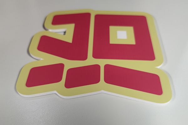 得马Z3高速巡边雕刻机加工的PVC板 得马Z3高速巡边雕刻机加工的PVC板