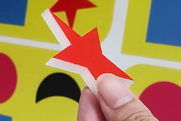 得马Z3高速巡边雕刻机裁切的KT板 得马Z3高速巡边雕刻机裁切的KT板