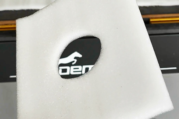 得马Z3高速巡边雕刻机切割的珍珠棉 得马Z3高速巡边雕刻机切割的珍珠棉