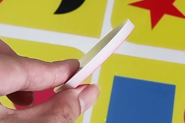 得马Z3高速巡边雕刻机切割的KT板 得马Z3高速巡边雕刻机切割的KT板