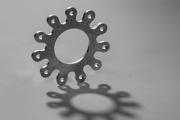 得马激光切割机切割金属样品 得马激光切割机切割金属样品